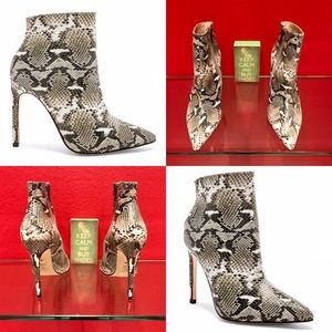 * NWOT Authentic RAYE Snakeskin Ankle Booties